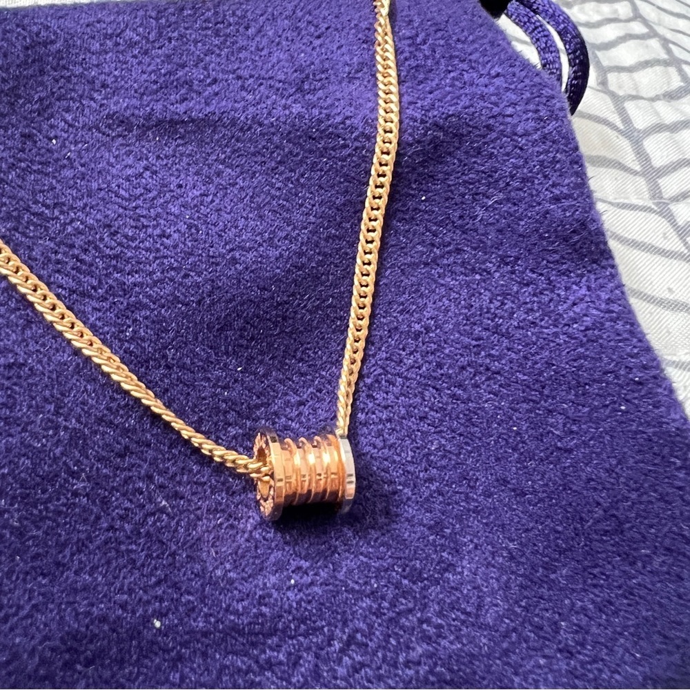 18K Bvlgari Inspired Pendant two-tone
